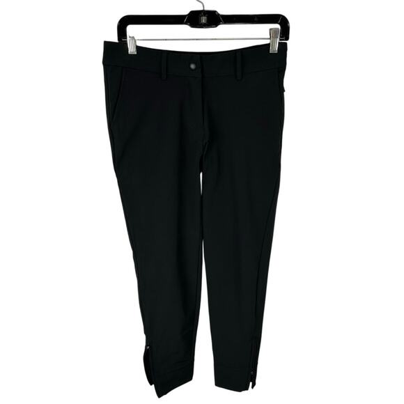 Abendroth Golf Women’s Performance Stretch Chino Pants Black Ankle Zip Size 4 - Picture 1 of 15